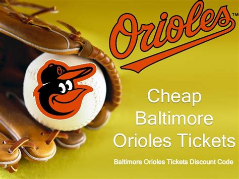 baltimore orioles baseball tickets promo code